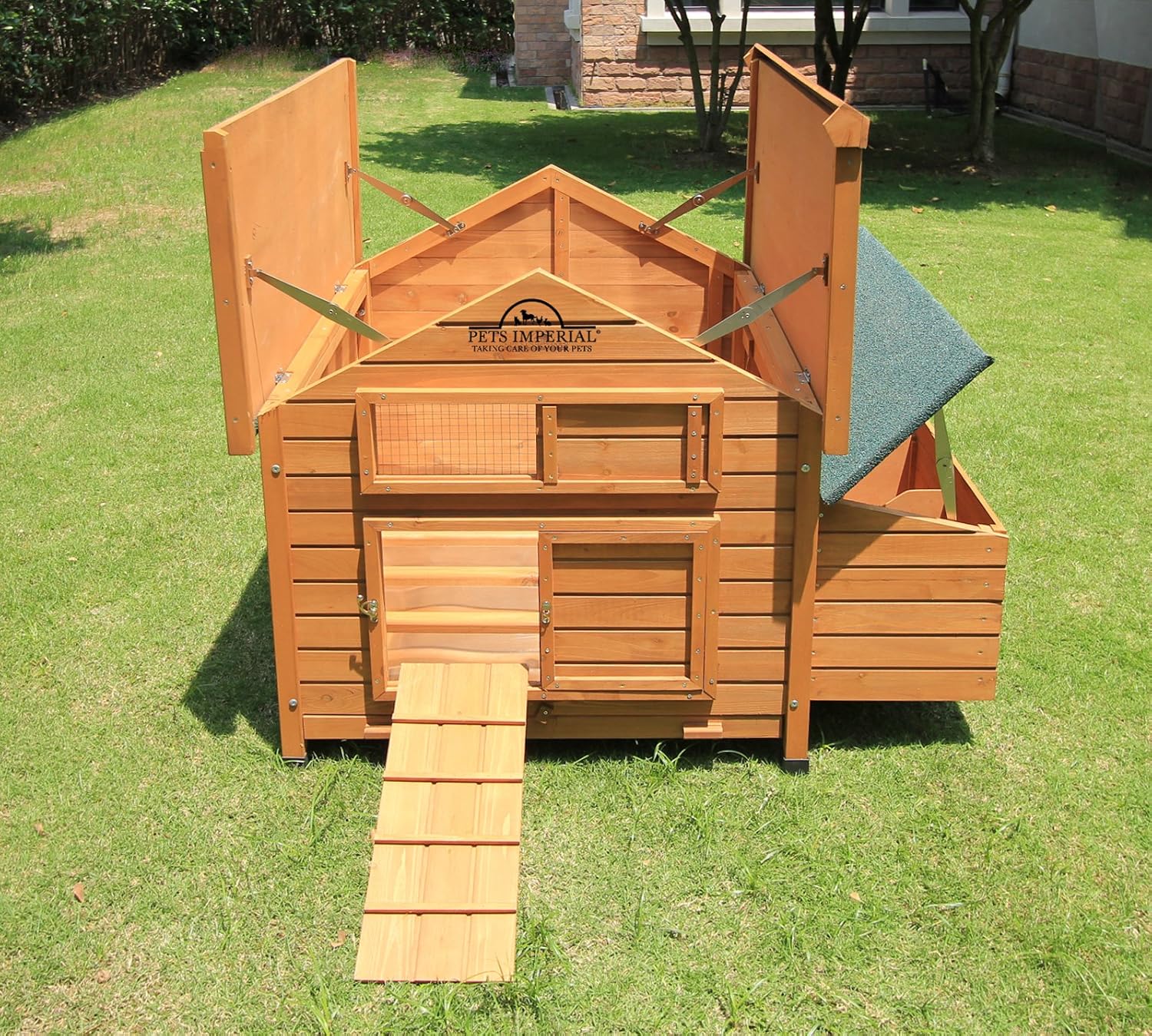 Pets Imperial Savoy Large Chicken Coop Single Nest Box Holds Up to 4 to 6 Birds Depending on Size - QUORE