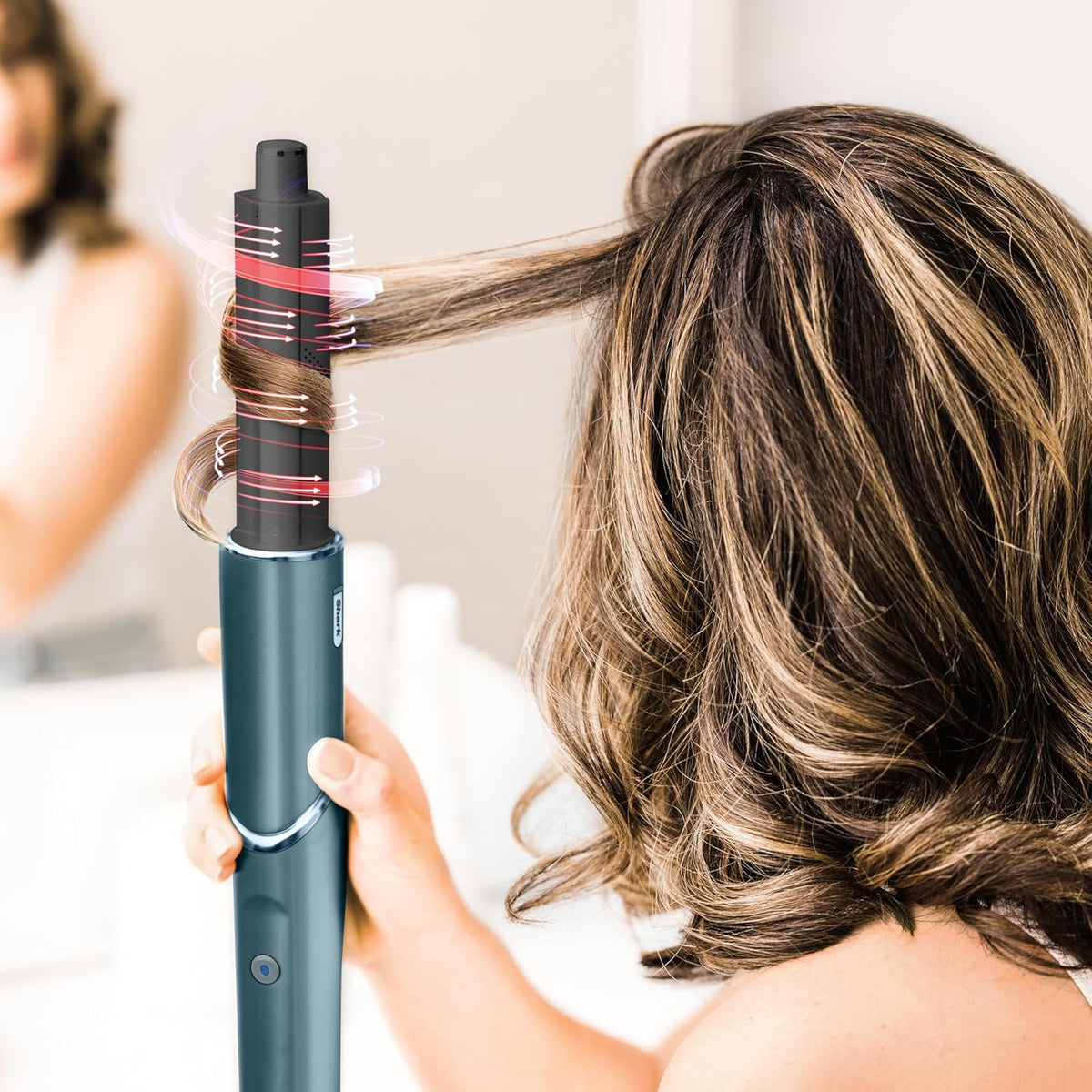 5-in-1 Air Styler En Haardroger – Föhn – Föhnborstel – Krulborstel – Multistyler – Teal Limited Edition Giftset – 32 Mm En 24 Mm Air Curlers – Geen Warmteschade