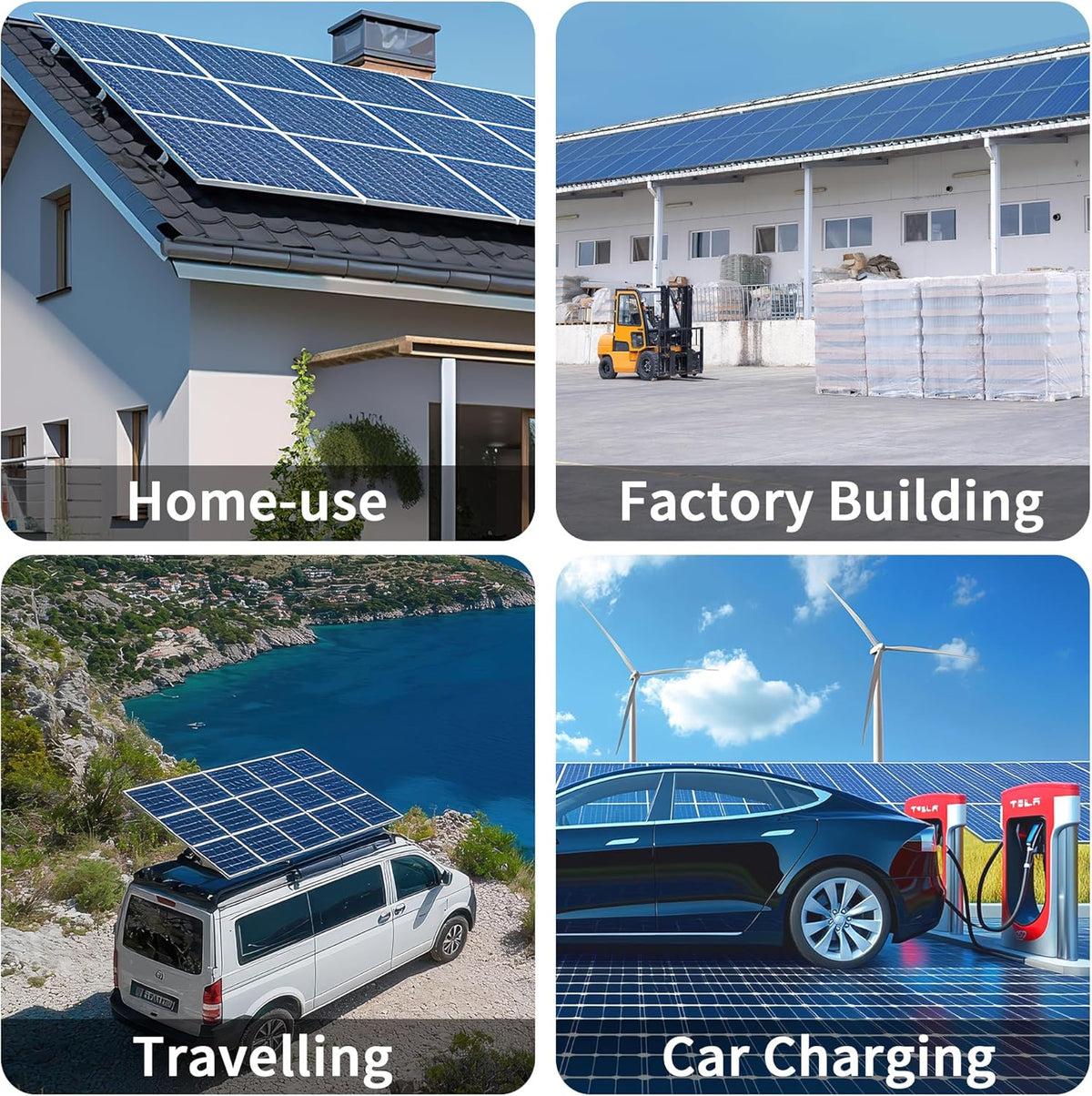 RC Micro-omvormer 2000W voor balkon-energiecentrale, 26-60V DC ingang per kanaal, 99,8% MPPT-omvormer, ondersteunt WiFi & Bluetooth, app voor externe monitoring, IP67, 0% BTW