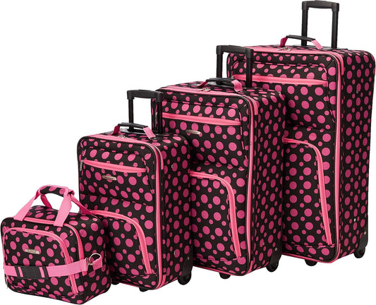 Rockland Mode Softside Uitbreidbare Rechtopstaande Bagage Set