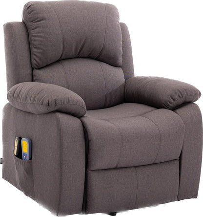 Astan Hogar Ramón AH-AR30920MR, relaxstoel met zelfhulpfunctie (genezing van personen), elektrische ligstoel, massage en therapie, bruin