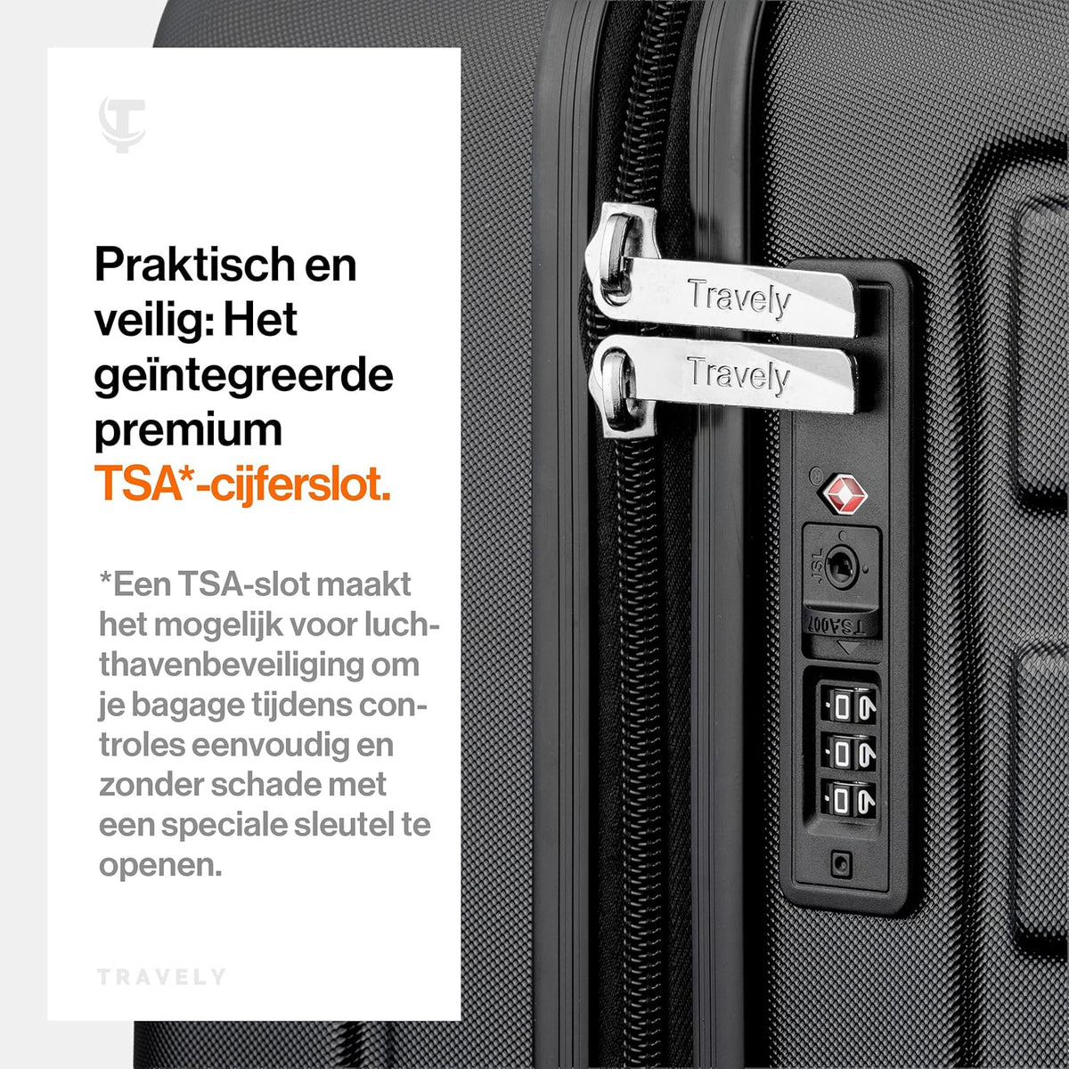 Polycarbonaat Koffer XL 77cm - 100 liter intern volume - zeer robuuste hardschalige koffer met zachte wielen & TSA-slot, reiskoffer, koffer & trolley, reiskoffer met wielen