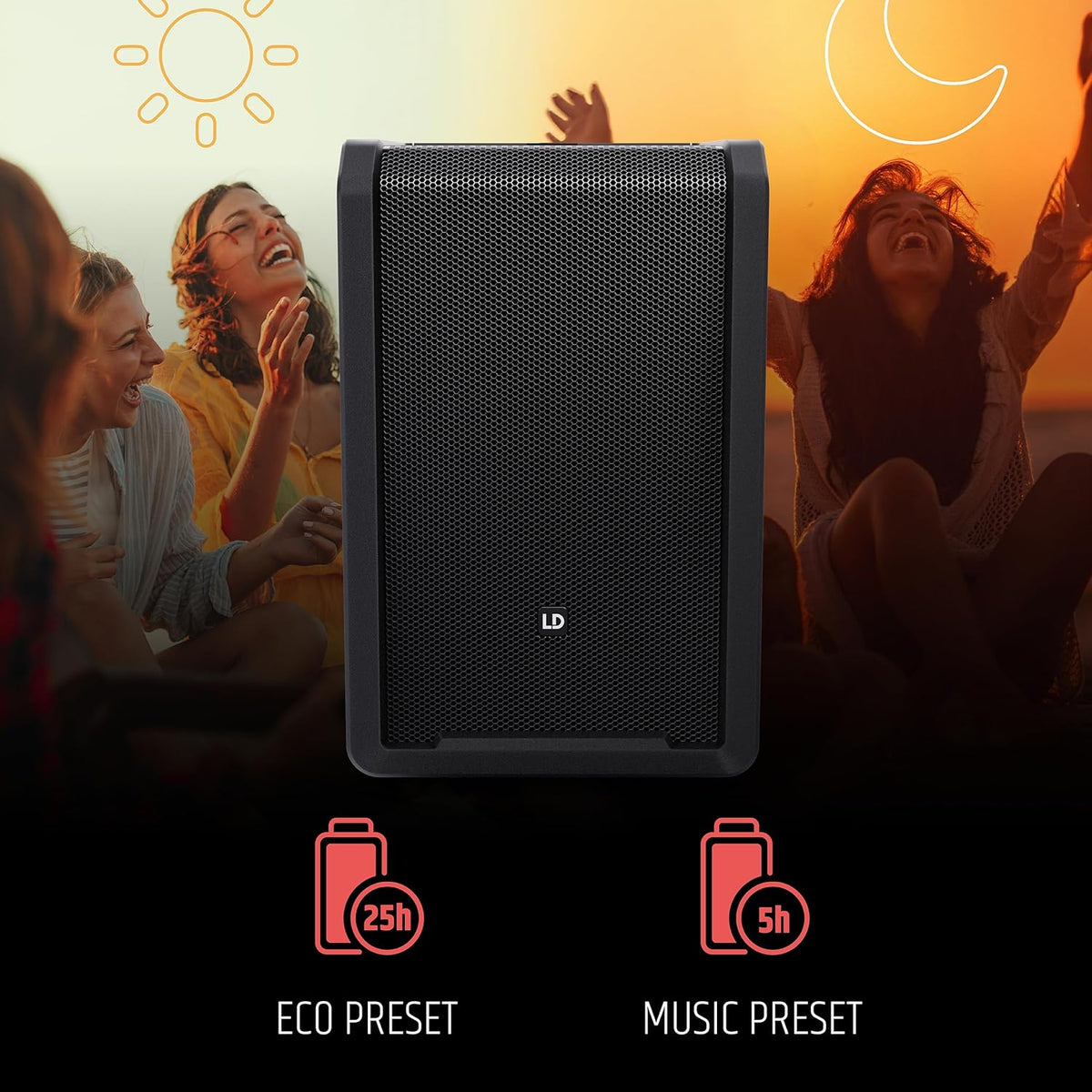 Mobiele PA-Luidspreker – Actieve Luidspreker – Bluetooth Speaker – Partyspeaker – Geluidsbox – 10 Inch Met Accu – Ingebouwde 6-Kanaals Mixer