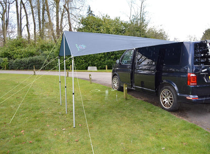Wild Earth DELUX Zonnekap Luifel Camper Van Camper Camper RV Camper conversie 2.4m x 3m DONKERGRIJS