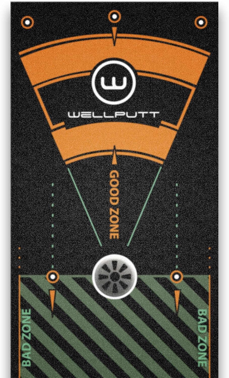 WELLPUTT - Golf Puttingmat - 4m Zwarte