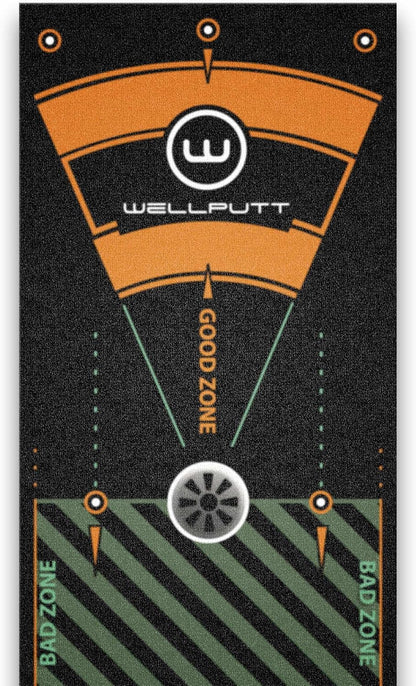 WELLPUTT - Golf Puttingmat - 4m Zwarte