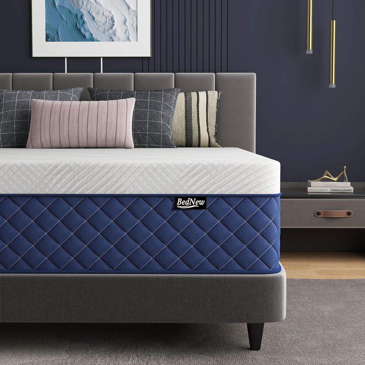 Matras 120 x 200 cm, veermatras H3, hoogte 29 cm, 7 zones, orthopedische pocketveringmatras met comfortabele traagschuimlaag, Öko-Tex gecertificeerd