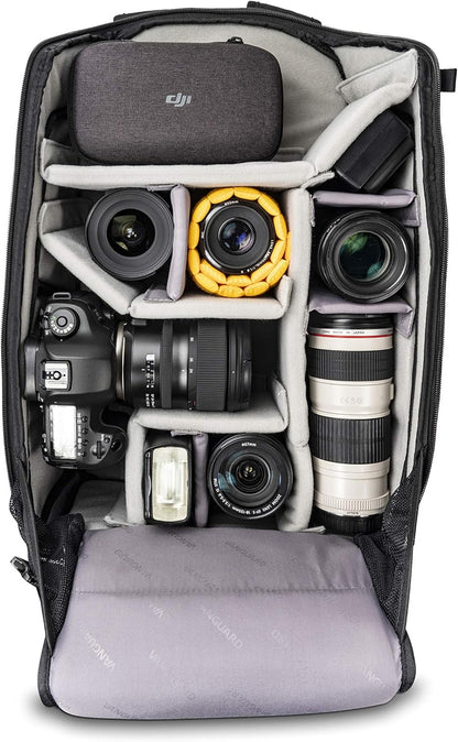 Camera-Rugzak Zwart 48 Cm – Cameratas – Fotorugzak – Fototas – Rugzak Voor Camera – Voor Laptop Tot 15 Inch – Met Regenhoes Inbegrepen