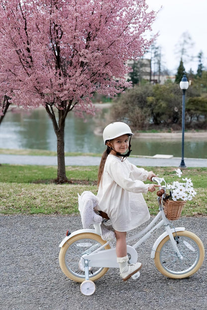 Glerc Meisjesfiets Met Mand voor Kinderen van 3-10 Jaar, 12 14 16 18 20 Inch Met Bel en Stabilisatoren, Diverse Kleuren