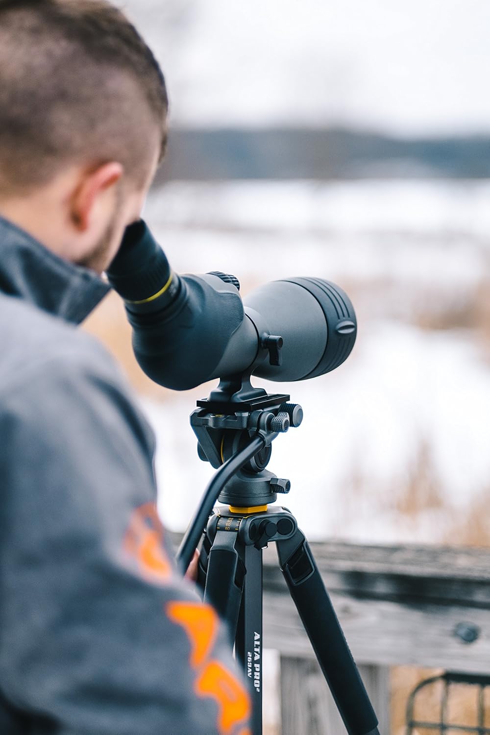 Vanguard Endeavor HD 82A schuin oculair spotting scope