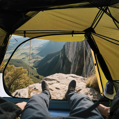 ThreeBears 2-persoonstent, waterdicht en winddicht, lichte trekkingtent met aluminium stangen en waterdicht polyester, ideaal voor kamperen, wandelen, bergbeklimmen en reizen, snelle opbouw