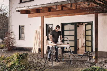 wolfcraft MASTER cut 2200 I 6907000 4-in-1 machinetafel voor gebruik als tafelcirkelzaag, decoupeerzaagtafel, werkstation en optioneel als freestafel