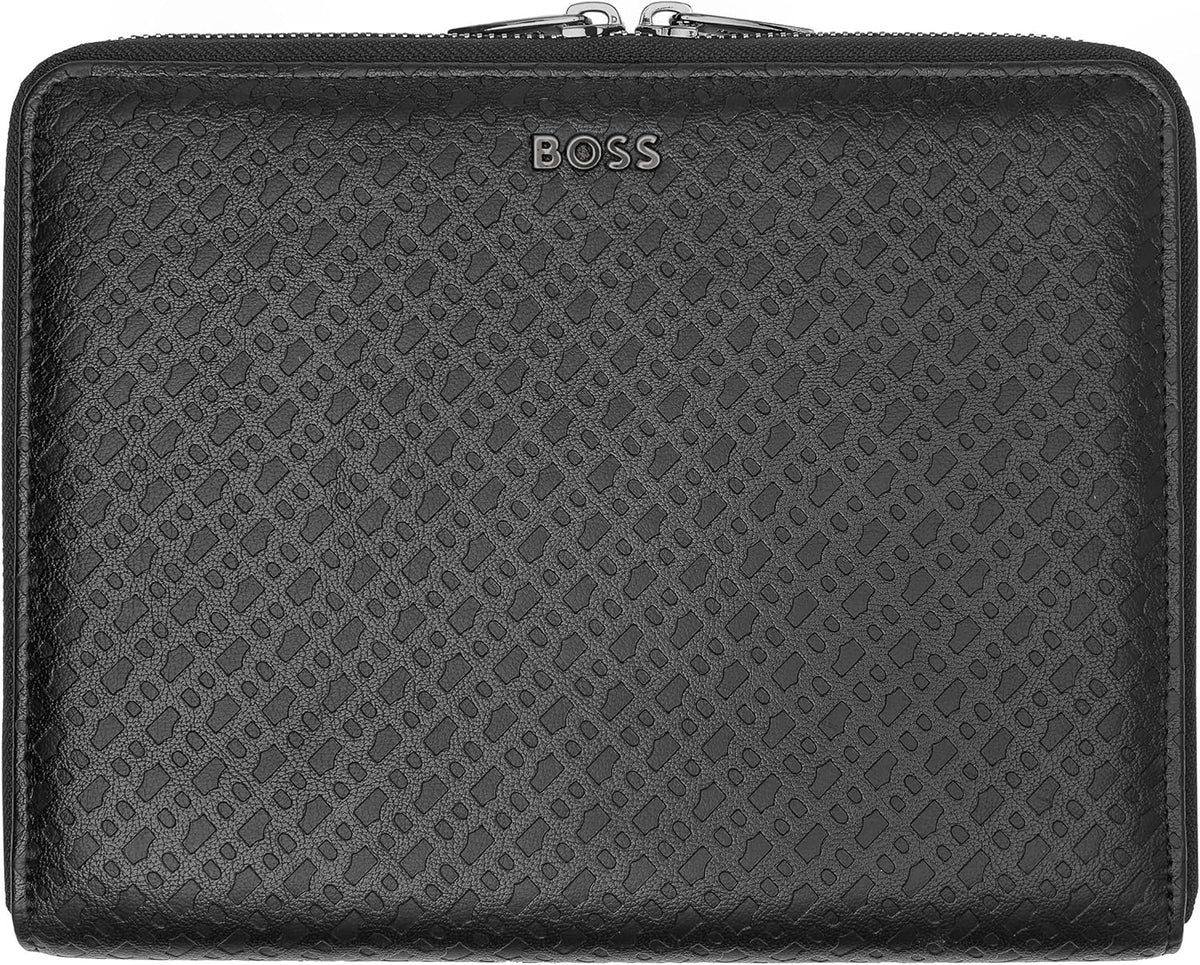 HUGO BOSS Monogram Conference Folder M Black