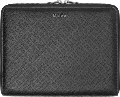 HUGO BOSS Monogram Conference Folder M Black