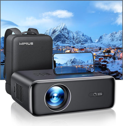 【Autofocus/trapeziumcorrectie】Beamer, Full HD 1080p, 9800 lumen, beamer, WiFi6, Bluetooth, trapeziumcorrectie, 4P/4D, 300 inch led-display, home cinema video, smartphone, PS5