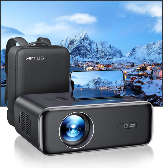 【Autofocus/trapeziumcorrectie】Beamer, Full HD 1080p, 9800 lumen, beamer, WiFi6, Bluetooth, trapeziumcorrectie, 4P/4D, 300 inch led-display, home cinema video, smartphone, PS5