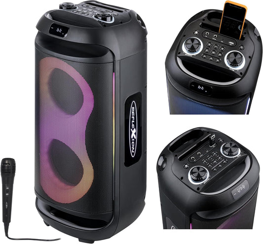 Mobiele Party Speaker Met Microfoon – Bluetooth Speaker – Karaoke Speaker – DJ Speaker – Muziekbox – 500 W – 10 Uur Batterijduur