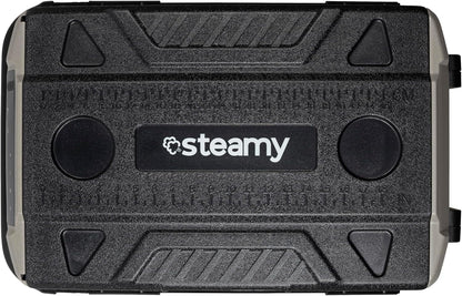 Steamy-E Dual Zone 61 Roller, Elektrische Compressor Koelbox met wielen, 58 Liter, Zwart, 12V/230V, voor vriezen en koelen van -20 tot +20, ideaal voor op de camping