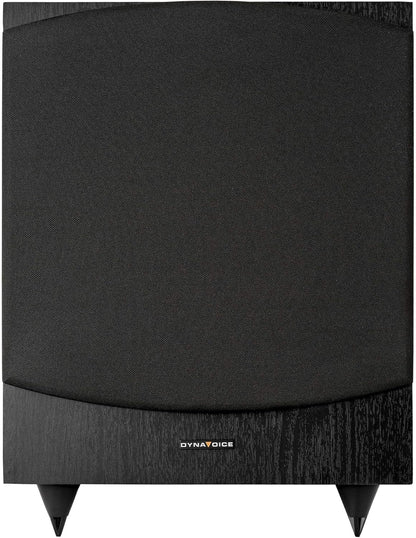 DYNAVOICE Magic MW-12 Zwart Mat Actieve 12 inch Subwoofer 180W RMS 250W Max Downfire Bassreflex Fase en Low Pass Regeling RCA en High Level Aansluiting voor Home Cinema en HiFi