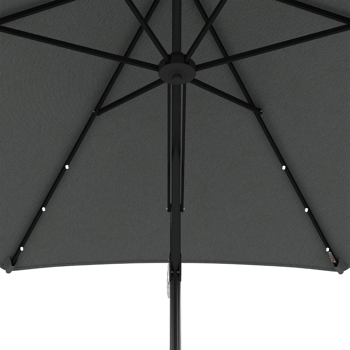Parasol – Zweefparasol – Balkonparasol – Tuinparasol – Stokparasol – Ø290 cm – Met LED-verlichting – Windbestendig Stalen Frame
