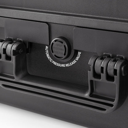 TOMcase waterdichte outdoorkoffer voor notebook/laptop tot 17" en accessoires, splintervrije harde koffer met configureerbaar rasterschuim, transportkoffer