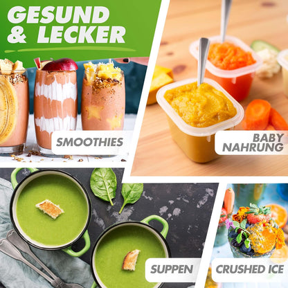 NUTRI-BLENDER MAX Blenders met kan 2000 W standmixer smoothie smoothiemaker professionele mixer blender - 2L Tritan, BPA-vrij, 9 niveaus, digitale timer