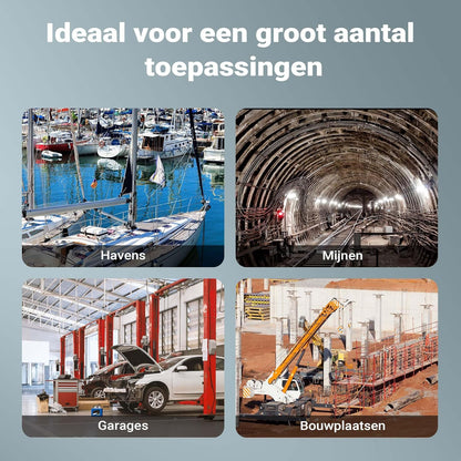 Wiltec handmatige kettingtakel 2 ton x 3 meter V21, krachtige hijstakel voor het hijsen van lasten, compacte takel met 2 haken voor zware objecten