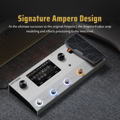 HOTONE Multi-Effect Pedaal Dual Effect Chain Gitaar Ampli Modellering Bass Simulatie IR Cabine Simulatie met FX E/S Loop Expressie Pedaal MIDI Audio Interface USB OTG Stereo Ampero II