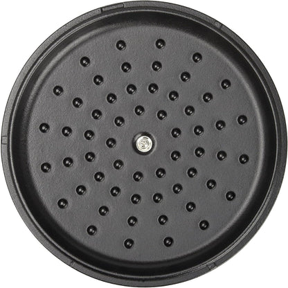 Victoria Dutch Oven Inductie Geëmailleerd Gietijzer 29cm, Cocotte 6,6L, PTFE en PFOA vrij, Geschikt voor Vuur, Barbecue, Oven, Kookplaat, Keramische kookplaat, Gas