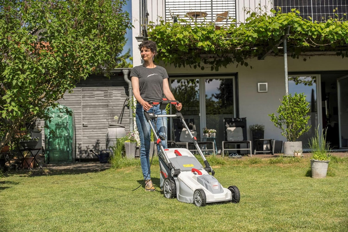 IKRA Elektrische Grasmaaier IERM 2043 T, 2000W, maaihoogte 30-75mm, maaibreedte 43cm, incl. reservemes & mulchkit