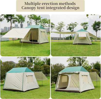 ONTYZZ Grote waterdichte tent, familietent voor kamperen, wandelen, outdoor picknick
