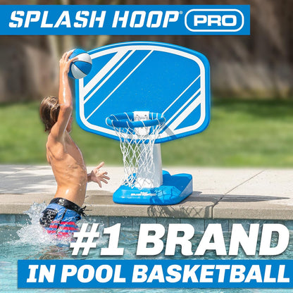 GoSports Splash Hoop PRO - Kies je kleur - zwembad-basketspel, inclusief basketbalring voor aan het zwembad, 2 ballen en pomp