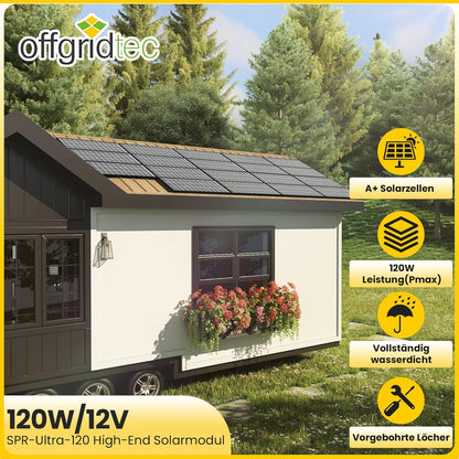 Offgridtec SPR-Ultra-120 120W Slim 12V high-end zonnepaneel