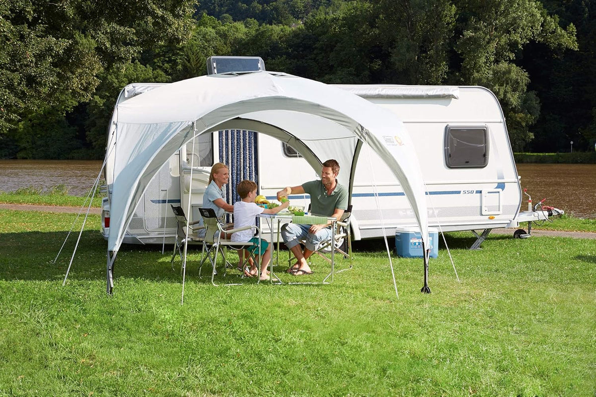 COLEMAN CO Pavillon Event Shelter 3,65m x 3,65m | 2000034471 & Coleman Zijwand voor Event Shelter Zijwand met Deur + Venster, Eén Maat, Zilver
