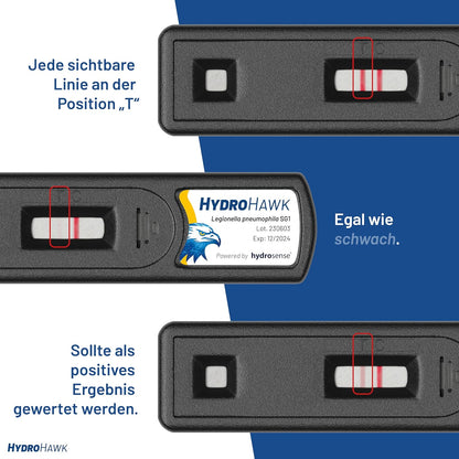Legionella Swab Test Waterpunten, 5x Gebruiksklare Kit Detectie Legionella pneumophila SG1, Pool, Airco, Hot Tub, Douchekop, Kraan, Tuinslang – 25 Min Thuis Test