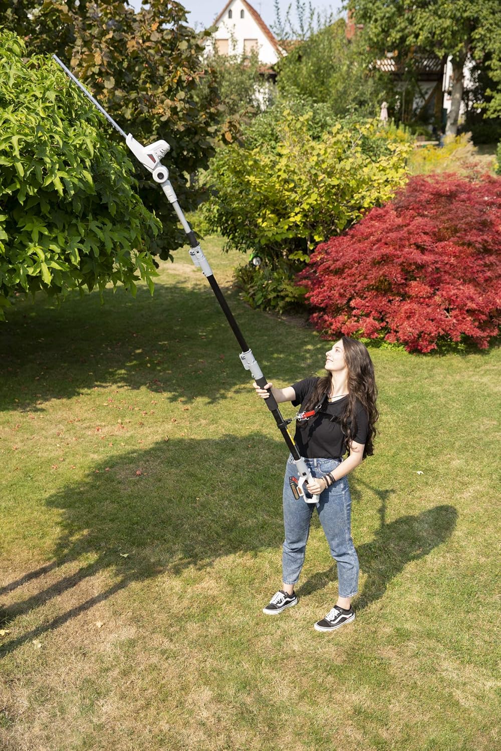 IKRA Accu Telescopische Heggenschaar ICPH 2040, incl. 2x accu 20V, snellader & schouderriem