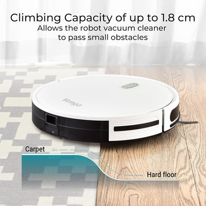 Venga! Robotstofzuiger met Dweil, Gyroscoopnavigatie en App, Wit, VG RVC 3001 WH