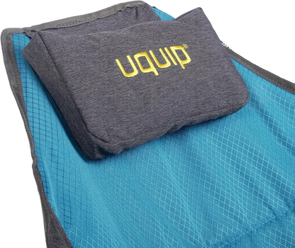 Uquip Campingstoel Rocky 2.0 strandstoel schommelstoel opknoping stoel klapstoel petrol/grijs