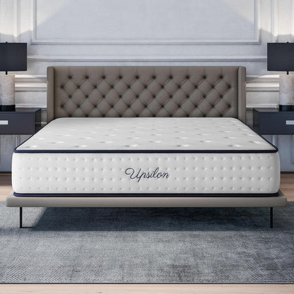 COSMOS Traagschuim Matras, 30cm Hoog, H5 Ultra Stevig Matras, (140 x 190 cm), Gerichte Rugondersteuning, Huidzacht, Upsilon