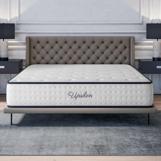 COSMOS Traagschuim Matras, 30cm Hoog, H5 Ultra Stevig Matras, (140 x 190 cm), Gerichte Rugondersteuning, Huidzacht, Upsilon