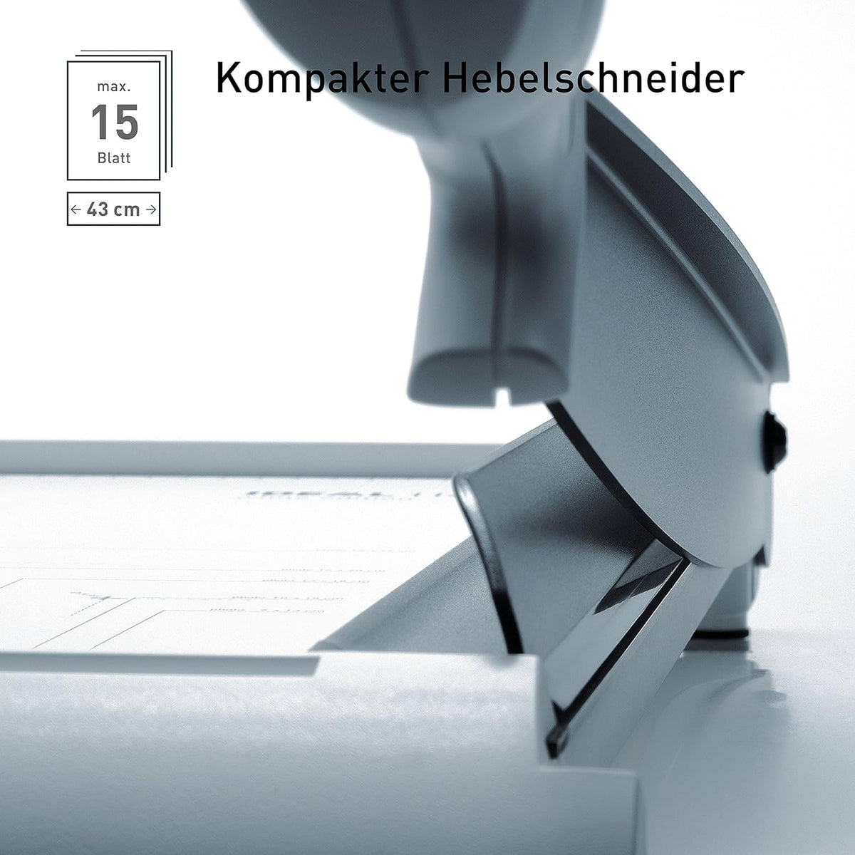 Hefboomsnijder – Papiersnijder – Papiertrimmer – Snijmachine – Hendelsnijder – Tot DIN A3 – Capaciteit 15 Vellen