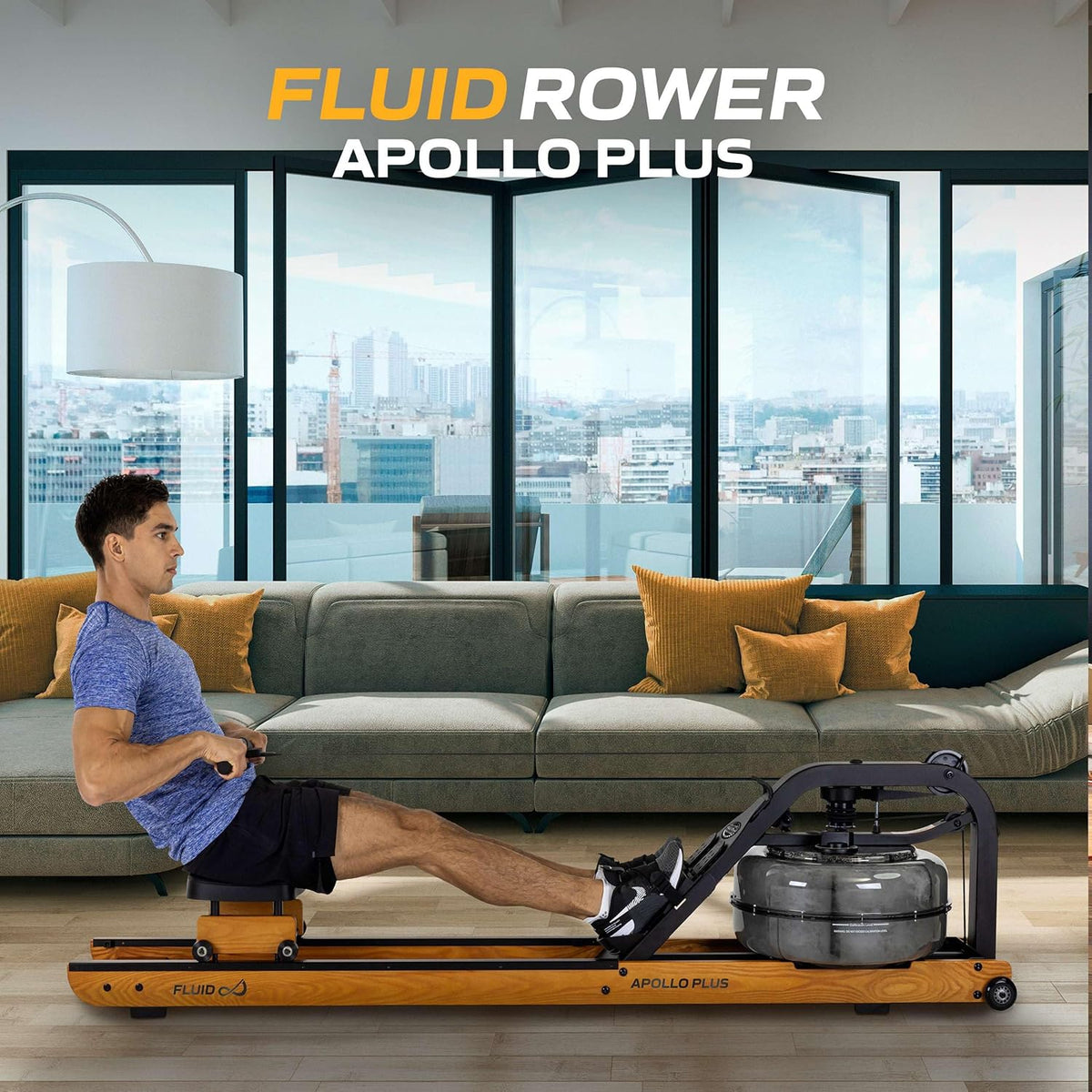First Degree Fitness Apollo Plus Rowing Machine - Ash - QUORE