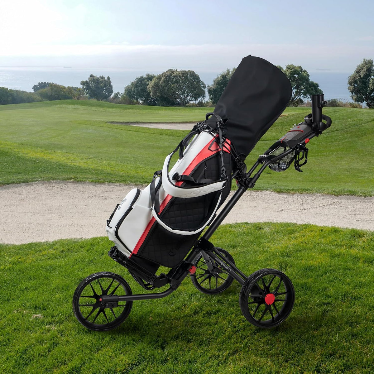 Caddytek Caddylite 15.3 V2 - Deluxe Quad-Fold Golf Duwwagen