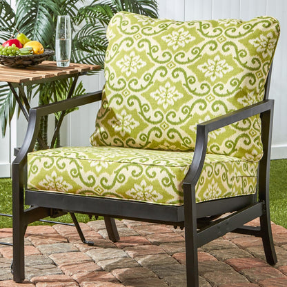 Greendale Home Fashions 2-delige outdoor diep zitkussen set, avocado