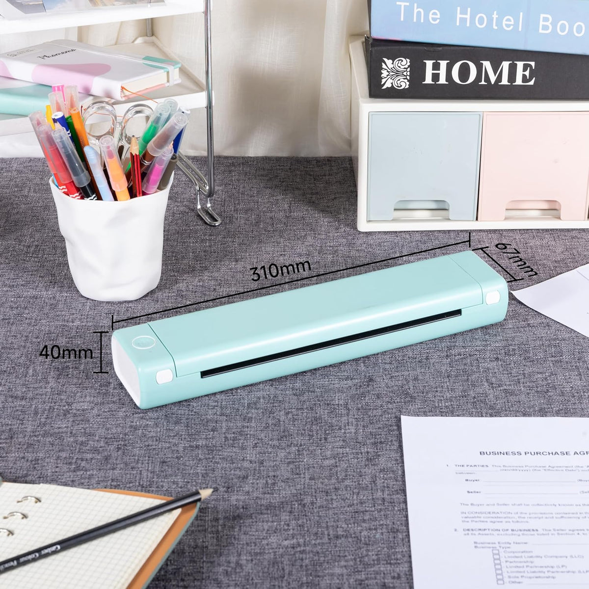 Phomemo M08F Tattoo Transfer Stencil Printer, Tattoo Transfer Thermal Copier with 10Pcs Free Transfer Paper, For Beginners, Tattoo Artists, Compatible with Smartphones and PC - QUORE