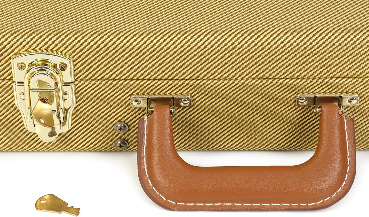 Gator Luxe Houten Koffer voor Elektrische Gitaren - Tweed