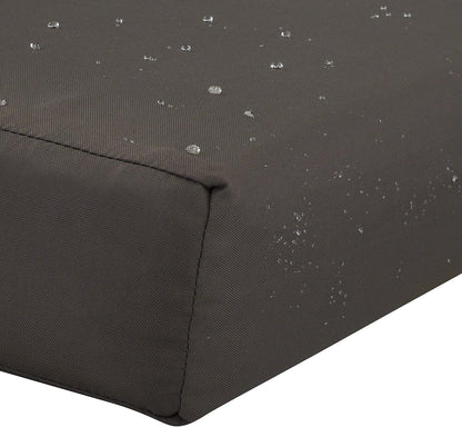 Classic Accessories Ravenna Patio Bank/Settee Kussen Slip Cover & Foam - Duurzaam Buitenkussen, Donker Taupe, 122 cm B x 45 cm D x 7,6 cm dik