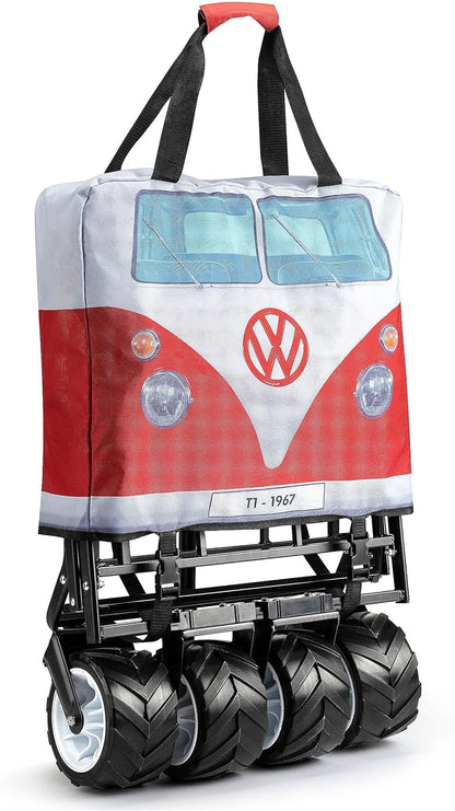 BRISA VW Collection Volkswagen Bulli Bus T1 XXL opvouwbare bolderhand-transportladderwagen, all-terrain (Samba Transporter Van)