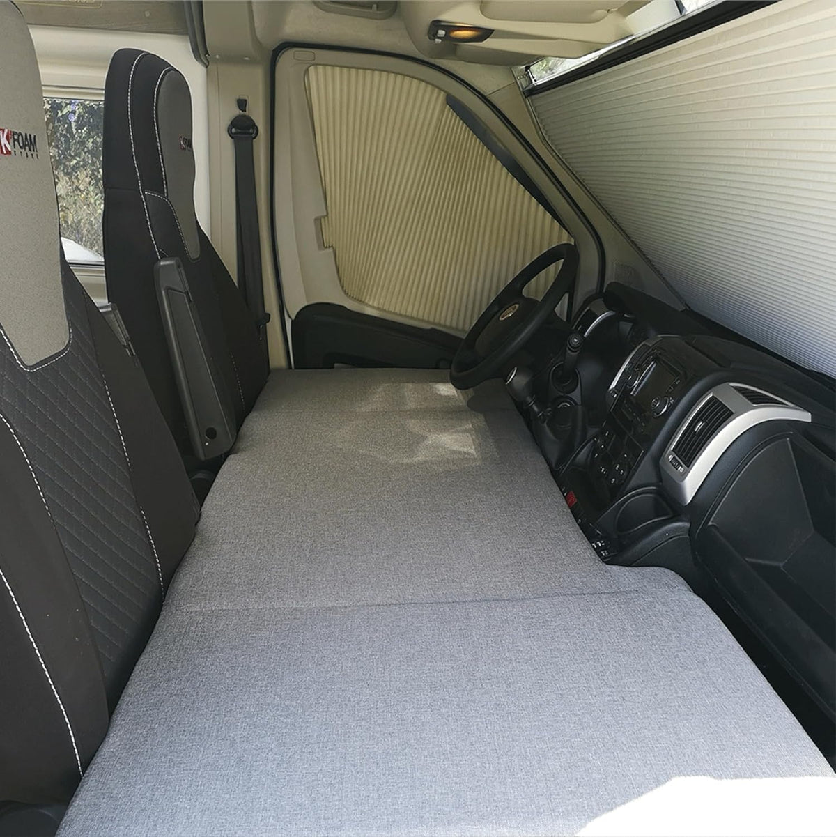 kfoam.es Opvouwbaar voorbed voor Fiat Ducato, Peugeot Boxer en Citroen Jumper (2002-2023) Campers en motorhomes.
