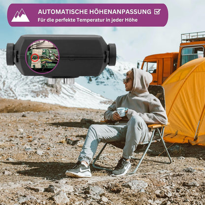 Diesel Luchtverwarmer – Staande Verwarming – Luchtverwarming – Luchtverwarmer – Dieselverwarming – Compact 2 kW Vermogen – Stil Met LED Bedieningspaneel